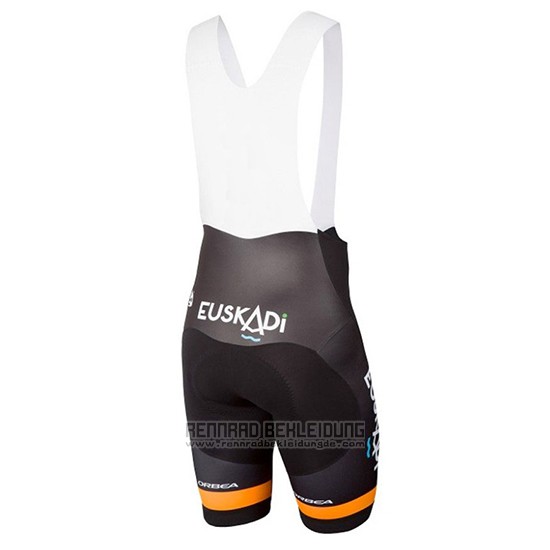 2018 Fahrradbekleidung Euskadi Orange Trikot Kurzarm und Tragerhose